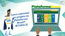 Tela do vídeo que explica como cadastrar e submeter a pesquisa na Plataforma Brasil, etapa 2